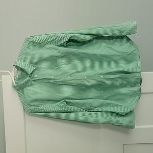 Green/White Striped Shirt
